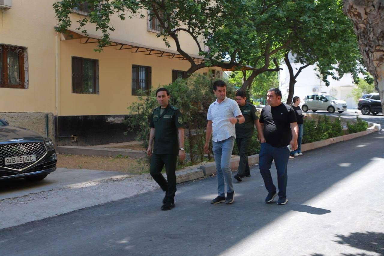 В МАХАЛЛЕ «ХУСНИОБОД» ЮНУСАБАДСКОГО РАЙОНА ПРОВЕДЕНА ПРОВЕРКА РАБОТ